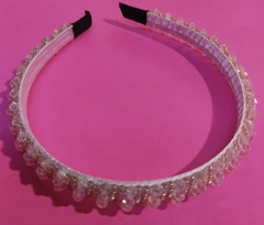 Diadema con Cristal Doble Hilera