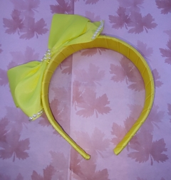 Diadema Forrada con Moño Liso - tienda en línea