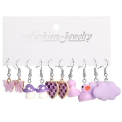 Set de Aretes Kawaii 5 pares - comprar en línea