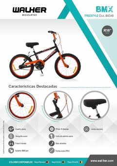 BMX FREESTYLE B8346-CR RODADO 16 - tienda online