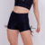 Short Cross Canelado Aveludado - Preto