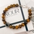 Pulseira olho de tigre com prata 925 - loja online