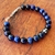 Pulseira de Olho de Tigre Azul | Prata de Lei 950 - loja online