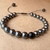 Pulseira - Hematita com Onix fosca