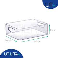 Organizador Diamond 25x 20x 8cm Cristal UTMAIS902