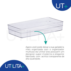 Organizador Diamond 30x 15x 5,2cm - Cristal UTMAIS1117 - loja online