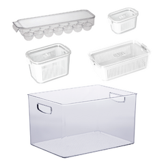 Kit de Organizadores para Geladeira Gelato Plus - 5 pçs UTKIT0006