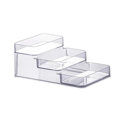 Organizador Transparente Multiuso Triplo 26x16x10cm UTMAIS881