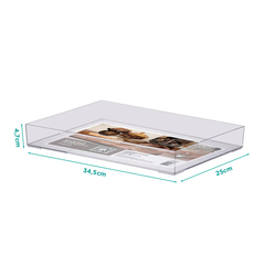 Bandeja Multiuso Cristal Em Acrílico 34,5x 25x 4,5cm UTMAIS1643 - comprar online