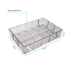 Bandeja Bisotê com 1 Divisória 22 x 15 x 4,5cm UTMAIS2069 - comprar online