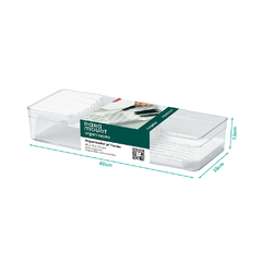 ORGANIZADOR DIAMOND P/ FACAS 40 X 15 X 7,5 CM CRISTAL na internet