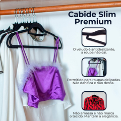 Cabide Veludo Slim Preto Kit 30 pçs UTMAISP106430 - comprar online