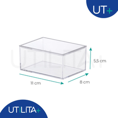 Caixa Organizadora Com Tampa 11x 8x 5,5cm UTMAIS1076