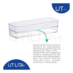 Organizador Diamond 22,5x 7,5x 5,2cm Cristal UTMAIS935 - comprar online