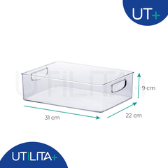 Organizador Diamond 31x 22x 9cm - Cristal UTMAIS1071 - loja online