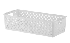 Cesto Organizador Quadratta 34x 15x 9cm Branco UTMAIS890BRANCO