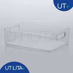 Organizador Diamond 31x 22x 9cm - Cristal UTMAIS1071 - Utilita Mais - Sua loja de utilidades para facilitar o seu dia a dia