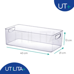 Organizador Diamond 40x 21x 13cm Cristal UTMAIS903 - comprar online