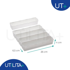 Organizador Modular Com 5 Unidades 33 x 26,5 x 4,5cm UTMAIS1062