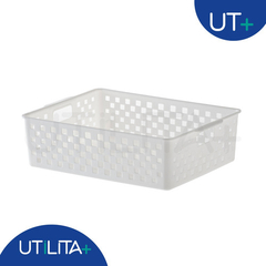 Cesto Organizador Quadratta 27x 21x 8cm Branco UTMAIS891BRANCO - comprar online