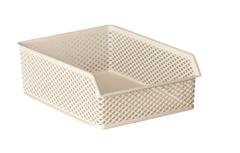 Organizador Linea Empilhavel Creme 22 x 28 x 10 cm UTMAIS2045