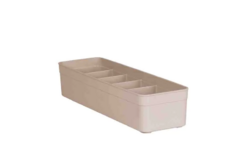 Organizador Modular Com Divisórias Creme 40,5 x 13,5 x 7,5 cm UTMAIS1908