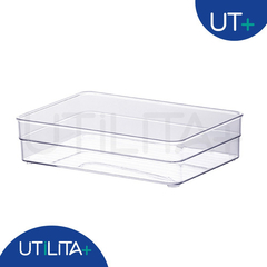 Organizador Diamond 22,5x 15x 5,2cm Cristal UTMAIS938 - Utilita Mais - Sua loja de utilidades para facilitar o seu dia a dia