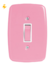 INTERRUPTOR 1 TECLA SIMPLES 2X4 PLUZIE ROSA COM PLACA