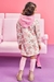 Meia Infantil 3/4 Kukie Rosa Gatinho - Tati for Kids Moda Infantil 