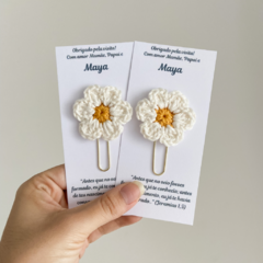Paper Clip Flor de Margarida