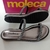 SANDALIA MOLECA FLATFORM NIQUEL/PRETO/GRAFITE