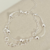 PULSEIRA DUPLA TIFFANY + BOLINHAS F PRATA - comprar online