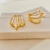 BRINCO WAVES ZIRCONIA DOURADO - comprar online