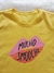 T shirt amarela "Mucho Smoocho" - comprar online