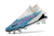 Chuteira Campo Nike Phantom GX DF Link SG Anti Clog - Trava Mista - Embutida - Azul+Branco - Botinha - JG ESPORTES