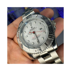 Relógio Rolex Metal Yacht-Master Prata prova daguade - comprar online