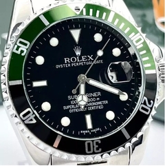 Relógio Rolex Submariner verde misto preto linha Gold a prova dagua na internet