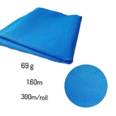 Tela No Tejida Color 200 mts 1.60 de ancho 69 gramos Azul Panam