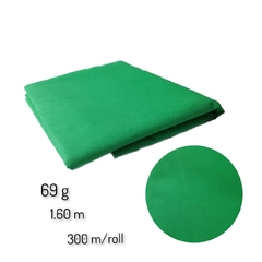 Tela No Tejida Color 200 mts 1.60 de ancho 69 gramos Verde Bandera