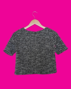 Blusa crop tweed - comprar en línea