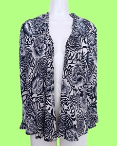 Blazer floreado manga 3/4 en internet