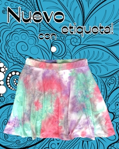 Falda tie-dye