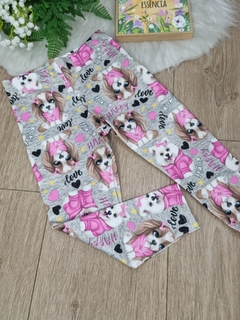 Calça Legging em Termoskin Cachorrinhos - Kukiê