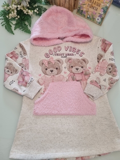 Vestido Infantil Kukie Inverno Ursinhos