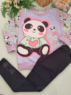 Conjunto Infantil Kukie Inverno Calça e Blusão Panda