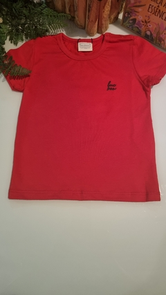 Camiseta em Meia Malha 76129 LucBoo Vermelho