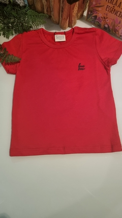 Camiseta em Meia Malha 76129 LucBoo Vermelho - comprar online