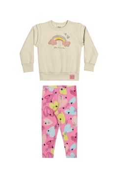 Conjunto Infantil Menina Arco-Íris Elian na internet