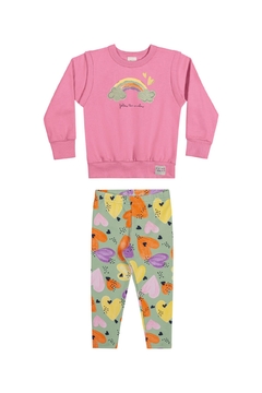 Conjunto Infantil Menina Arco-Íris Elian - Bueno's Kids Moda Infantil