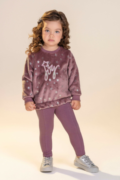 Conjunto Infantil Menina Joy Colorittá Roxo 73122 - comprar online